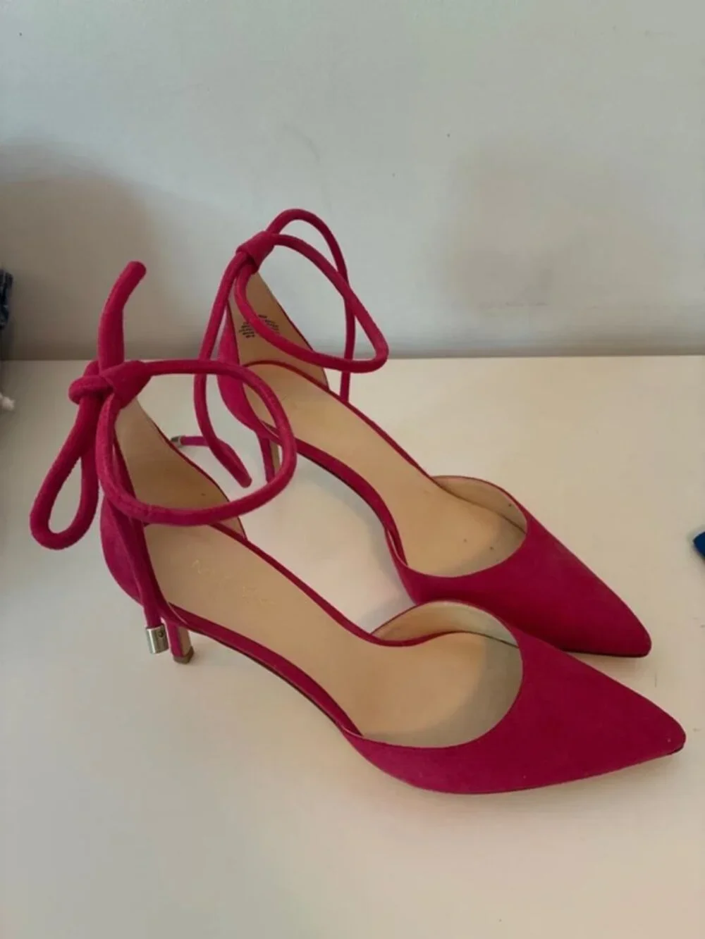 Nine West pink pointed heels 8 1/2